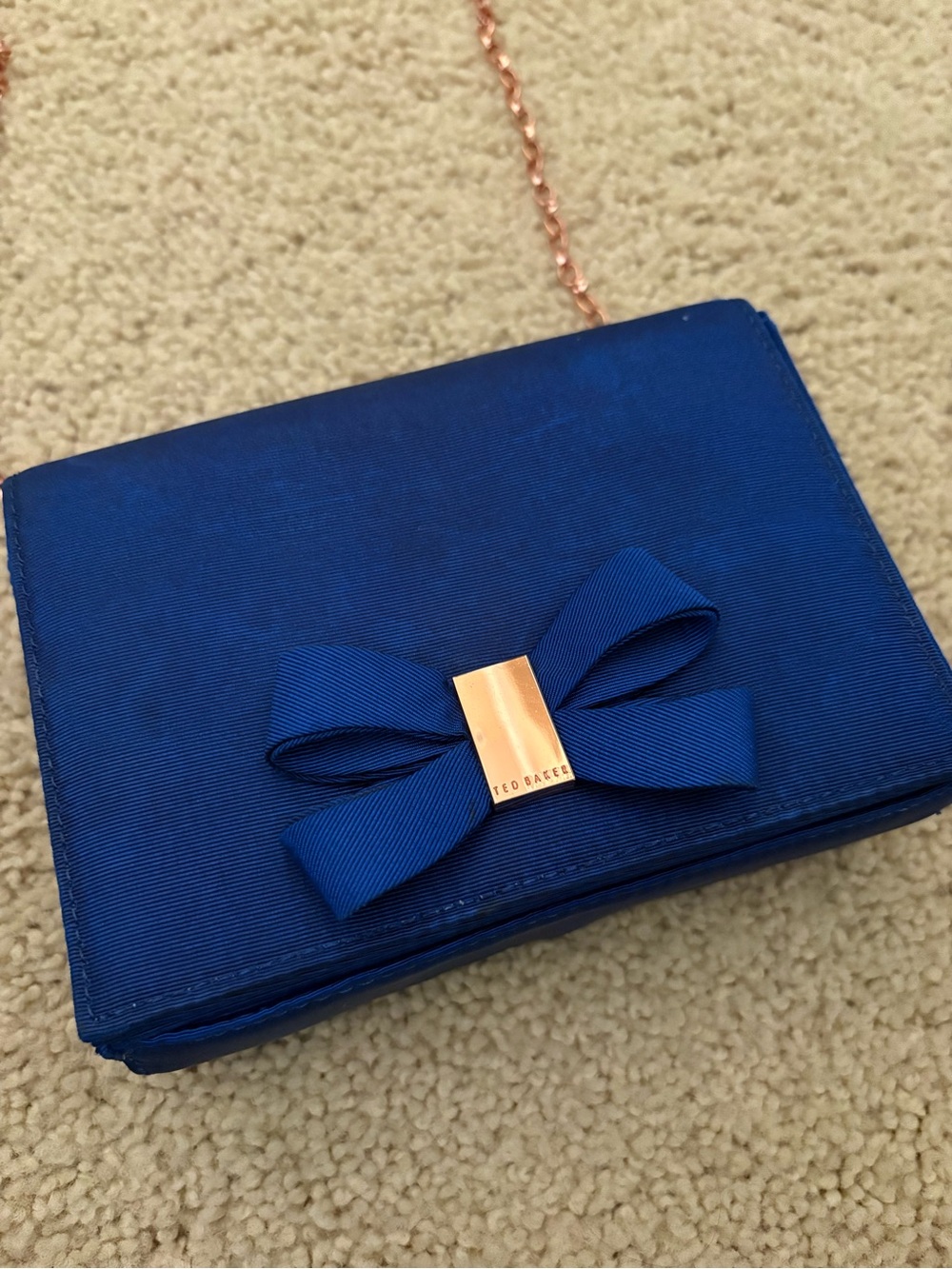 Ted Baker Cobalt Bow Chain Shoulder Bag